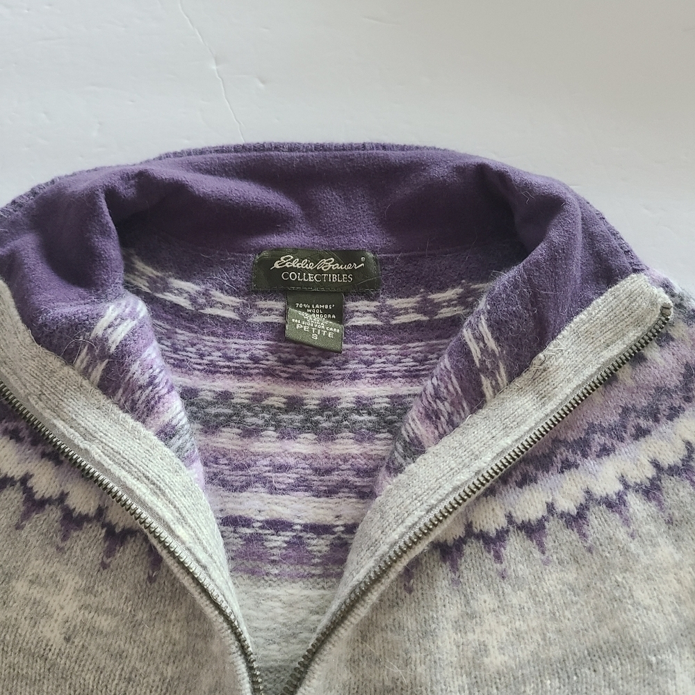 Eddie Bauer collectibles Women's sweater sz.S petite wool/angora - Picture 4 of 8